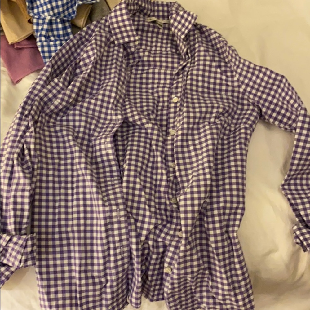 JCrew women’s button down gingham size 2